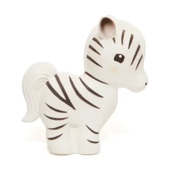 100% Natural Rubber Toy Zippy the Zebra