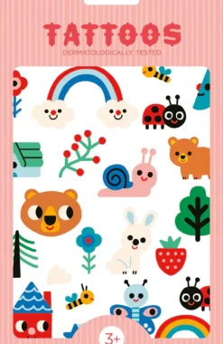 Nature Friends Temporary Tattoos