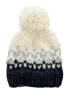 Nell Stripe Hat - Bowie Grey