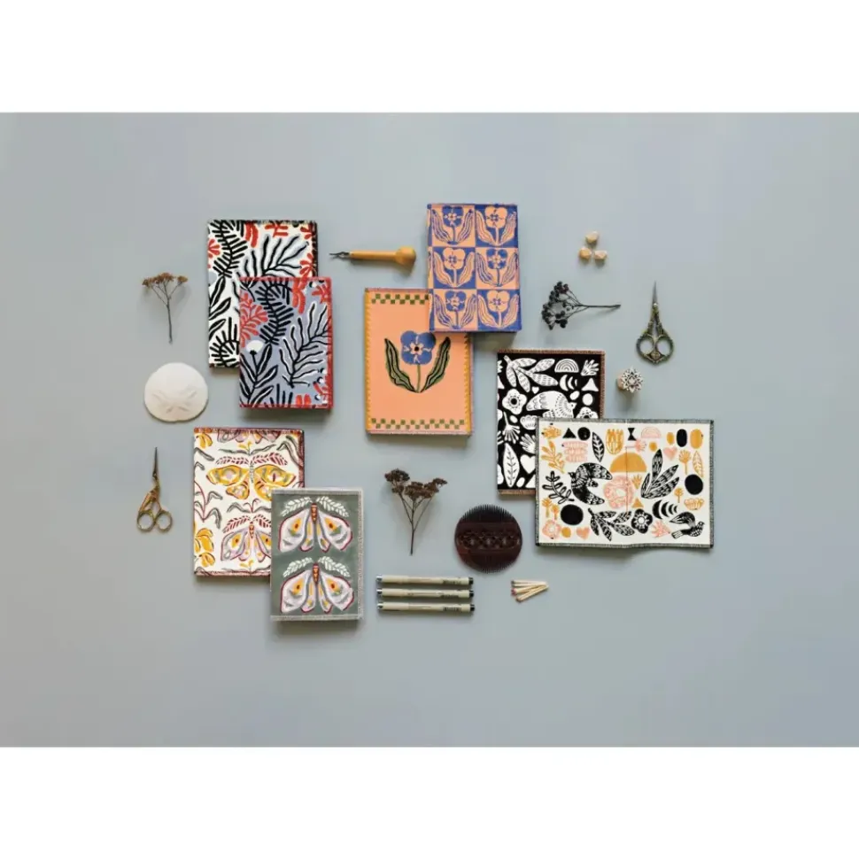 Nocturna Block Print Notebooks Set of 2
