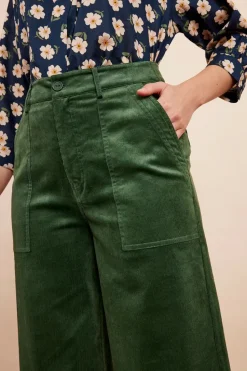 Nora Cropped Trouser - Green
