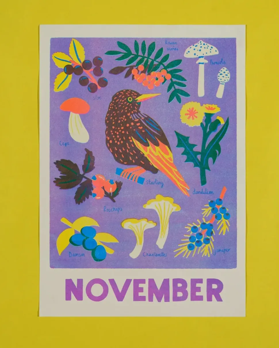 November Forage Print
