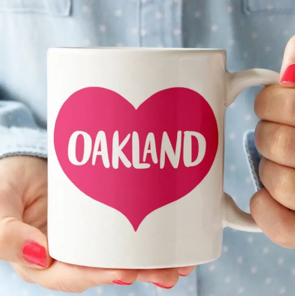 Oakland Heart Ceramic Mug