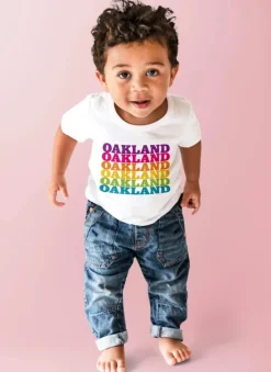 Oakland Rainbow Kids Tee (two colors)
