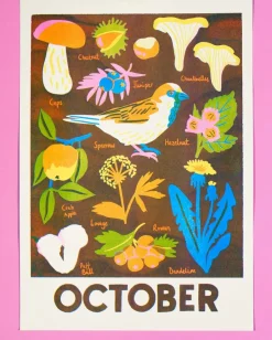 October Forage Print
