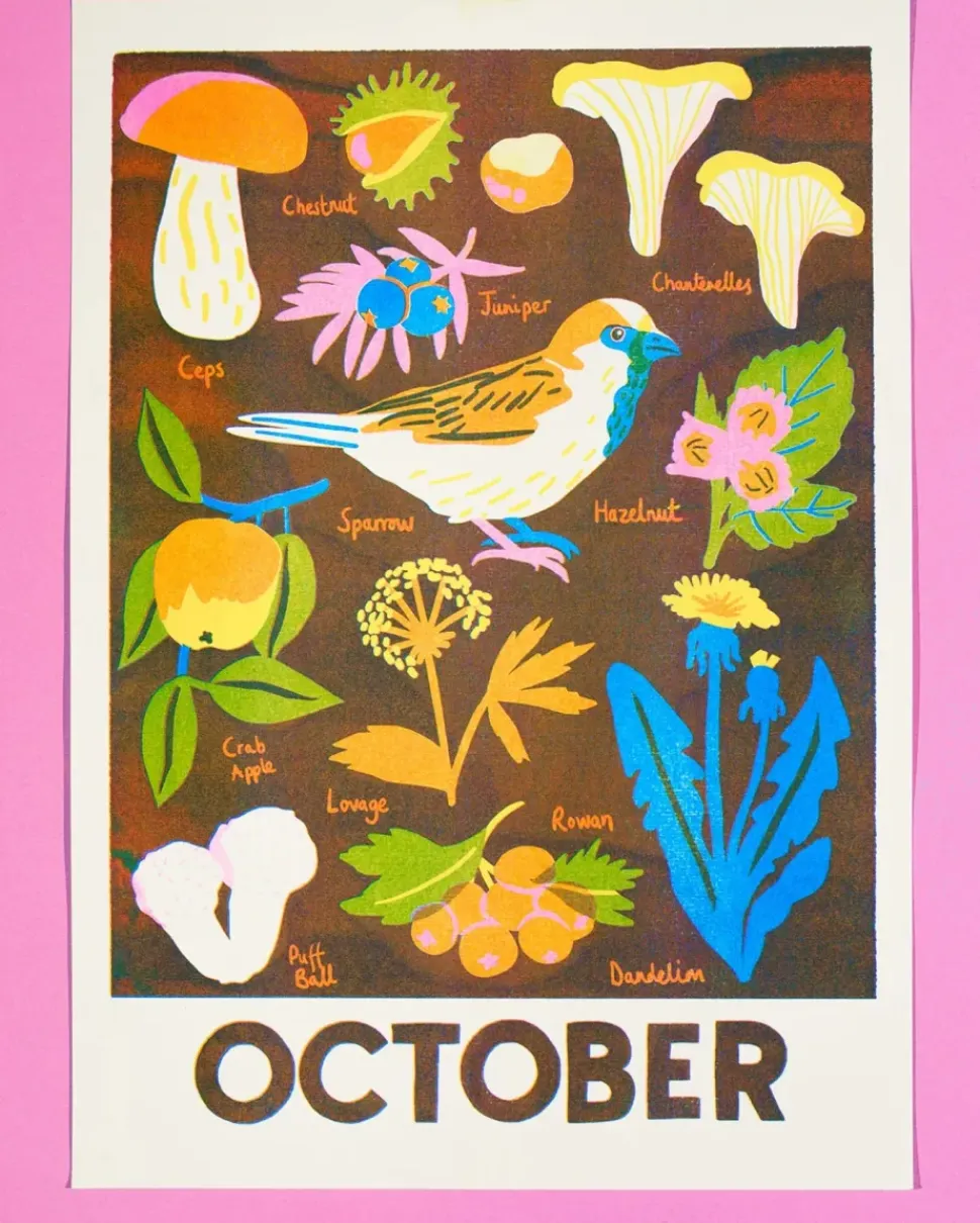 October Forage Print