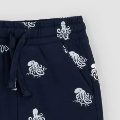 Octopus Print Terry Shorts