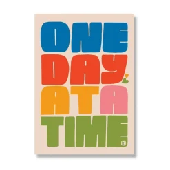 One Day At A Time Large Sticker