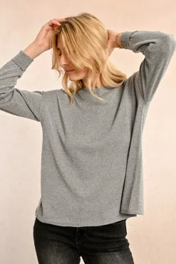 Open-Back Sweater - Grey