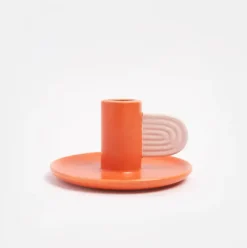 Orange/Pink Candle Holder