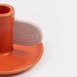 Orange/Pink Candle Holder
