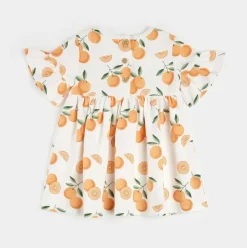 Oranges Print Dress Set