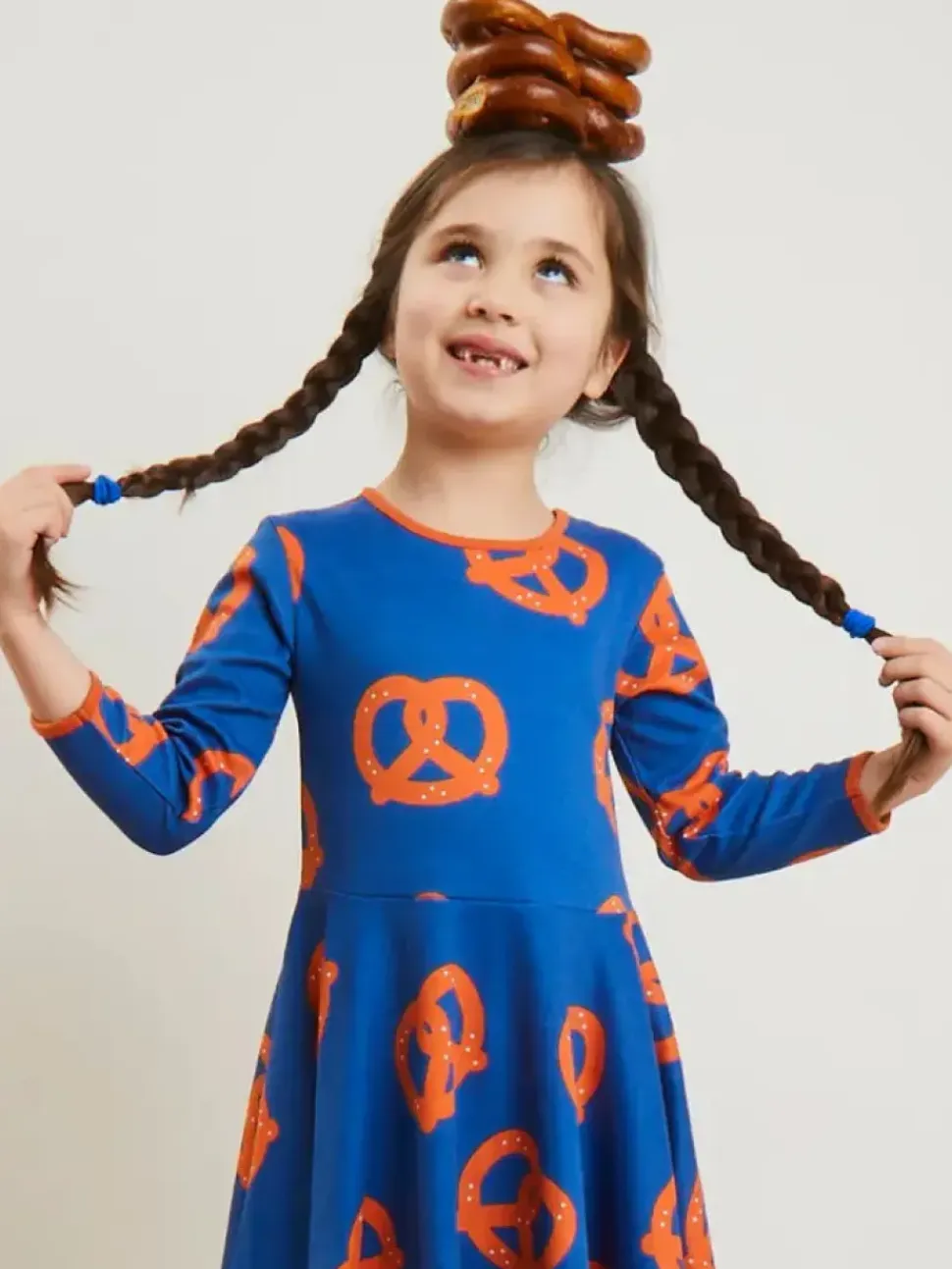 Organic Pretzel Print Skater Dress