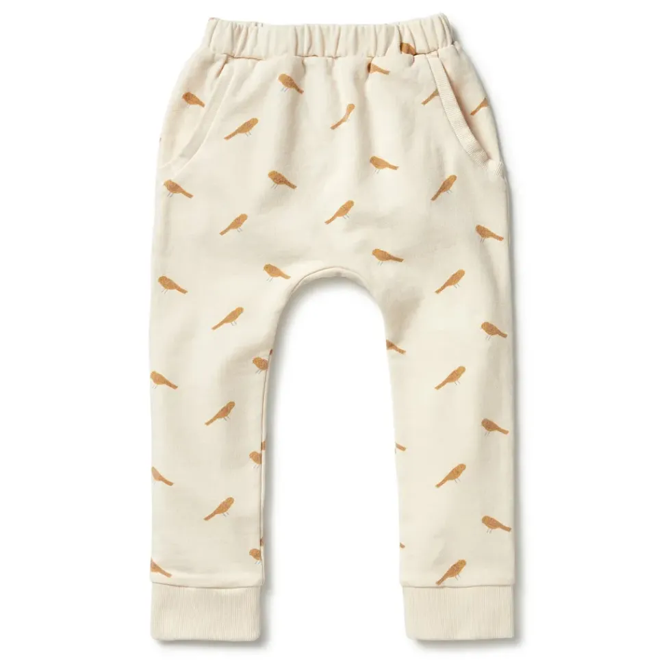Organic Terry Slouch Kids Pant - Tweet Tweet