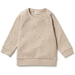 Organic Waffle Toddler Sweatshirt - Leaf Print