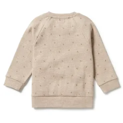 Organic Waffle Toddler Sweatshirt - Leaf Print