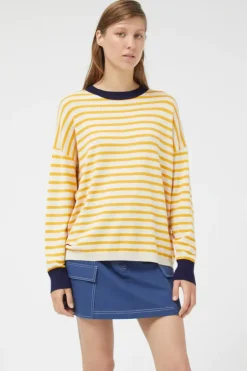 Oversized Yellow Striped Sweater