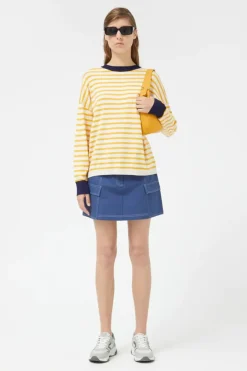 Oversized Yellow Striped Sweater