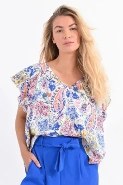 Paisley Print Top