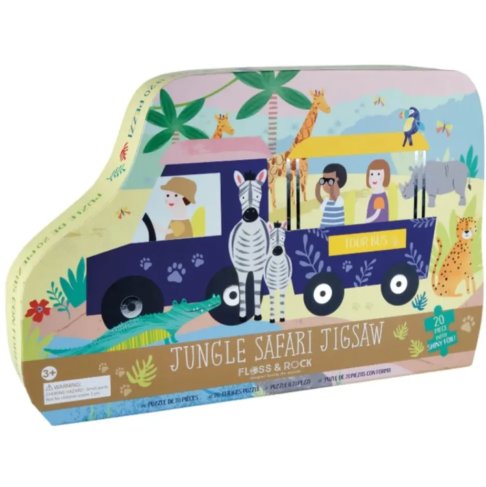 20pc Jigsaw in Shaped Box - Jungle