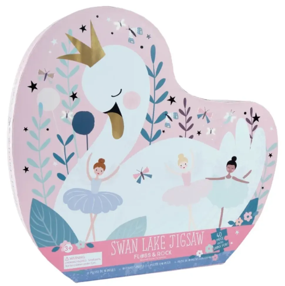 40pc Jigsaw in Shaped Box - Swan