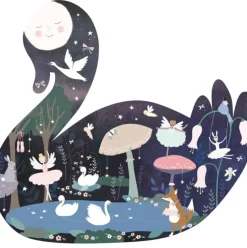 40pc Jigsaw in Shaped Box - Swan