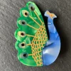 Peacock Hair Clip