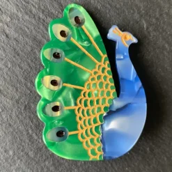 Peacock Hair Clip