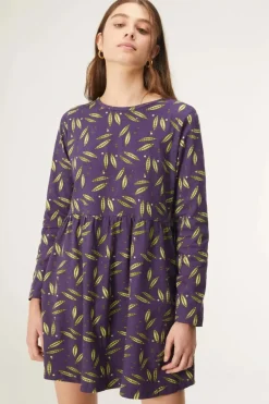 Pea Print Babydoll Dress