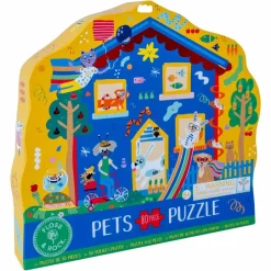 Pets 80pc "Pet House" Shaped Jigsaw with Shaped Box