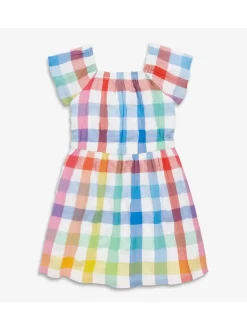 Picnic Dress - Rainbow Gingham