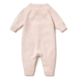 Pink Knitted Cable Growsuit
