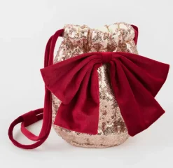 Pink Sequin Bow Bag