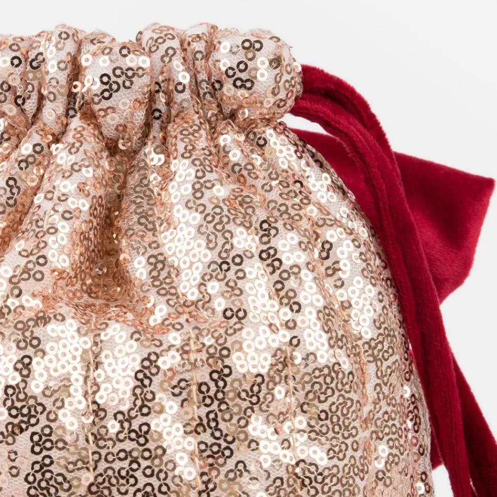 Pink Sequin Bow Bag