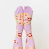 Pizza Face Crew Socks - Women's