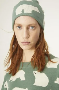 Polar Bear Print Beanie