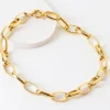 Pretty in Link 24K Gold Plated Necklace (Oval)