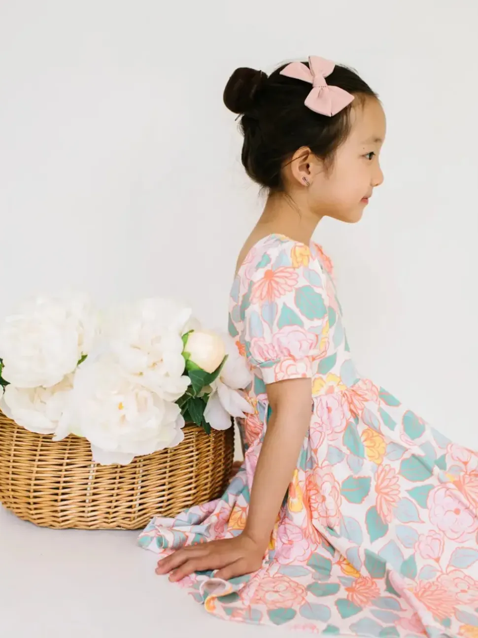 Puff Twirl in Soft Floral