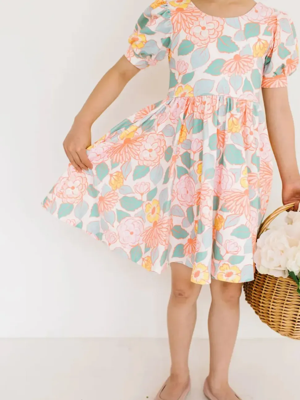 Puff Twirl in Soft Floral