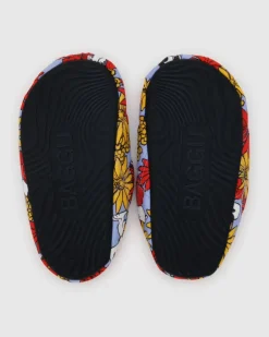 Puffy Slippers - Floral Snoopy