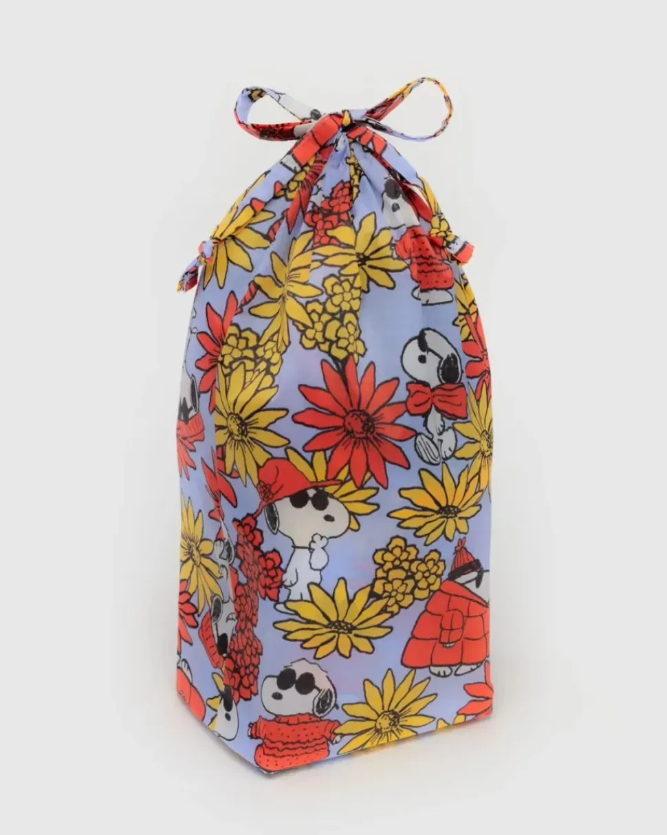 Puffy Slippers - Floral Snoopy
