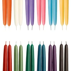 100% Pure Beeswax Tapers - Several Colors