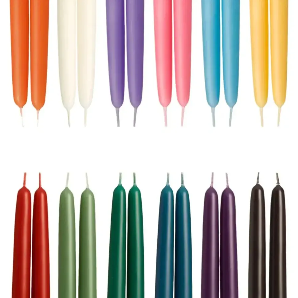 100% Pure Beeswax Tapers - Several Colors