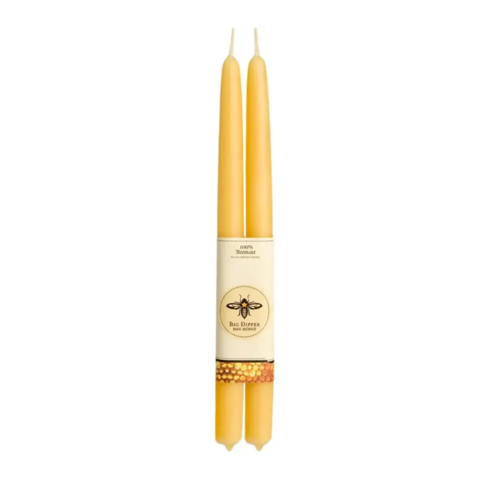 100% Pure Beeswax Tapers - Several Colors