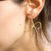Put A Bow On It Earring - 18K Gold Plated