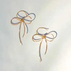 Put A Bow On It Earring - 18K Gold Plated