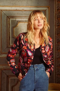Quilted Floral Jacket