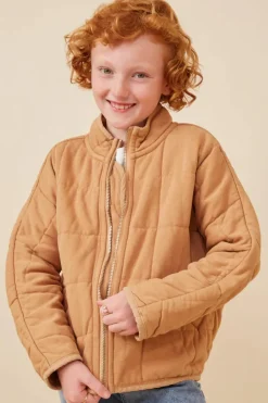 Quilted Zip Up Padded Jacket