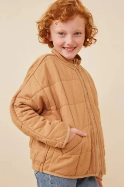 Quilted Zip Up Padded Jacket