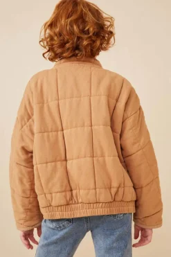 Quilted Zip Up Padded Jacket